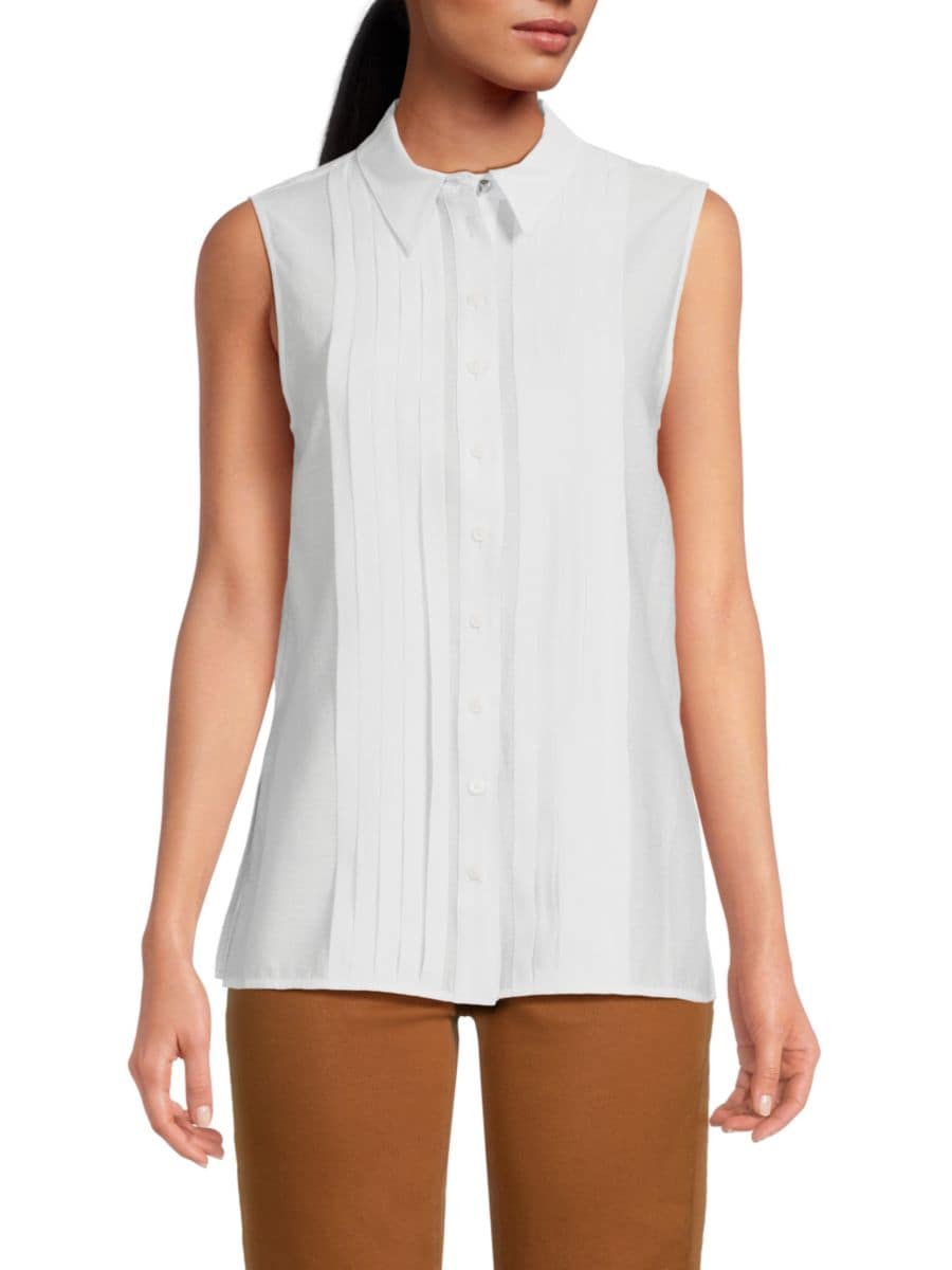 Рубашка без рукавов Janet Pintuck Derek Lam 10 Crosby, цвет Periwinkle
Рубашка без рукавов Janet Pintuck Derek Lam 10 Crosby, цвет Periwinkle