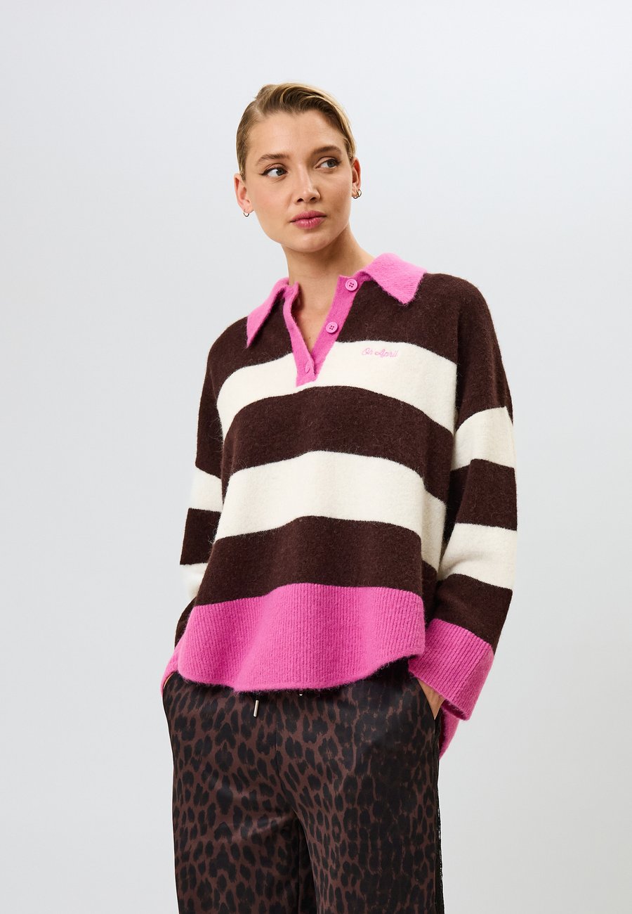Поло OH APRIL MAYA , Truffle Stripe/Multi-Coloured
Поло OH APRIL MAYA , Truffle Stripe/Multi-Coloured