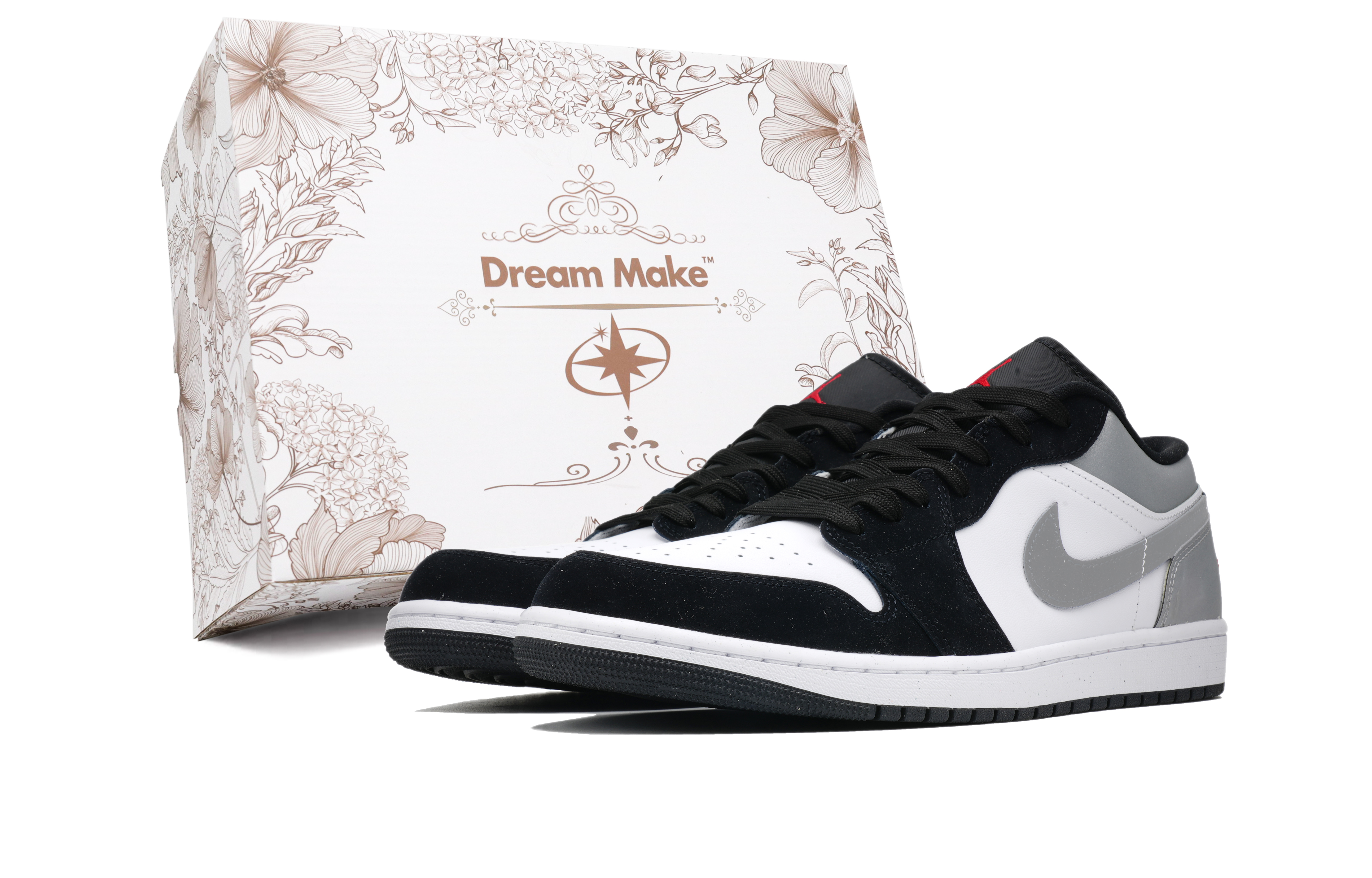 Jordan Баскетбольные кроссовки Air 1 с низким верхом, устойчивые к скольжению, мужские, черные, белые, серые
Jordan Баскетбольные кроссовки Air 1 с низким верхом, устойчивые к скольжению, мужские, черные, белые, серые