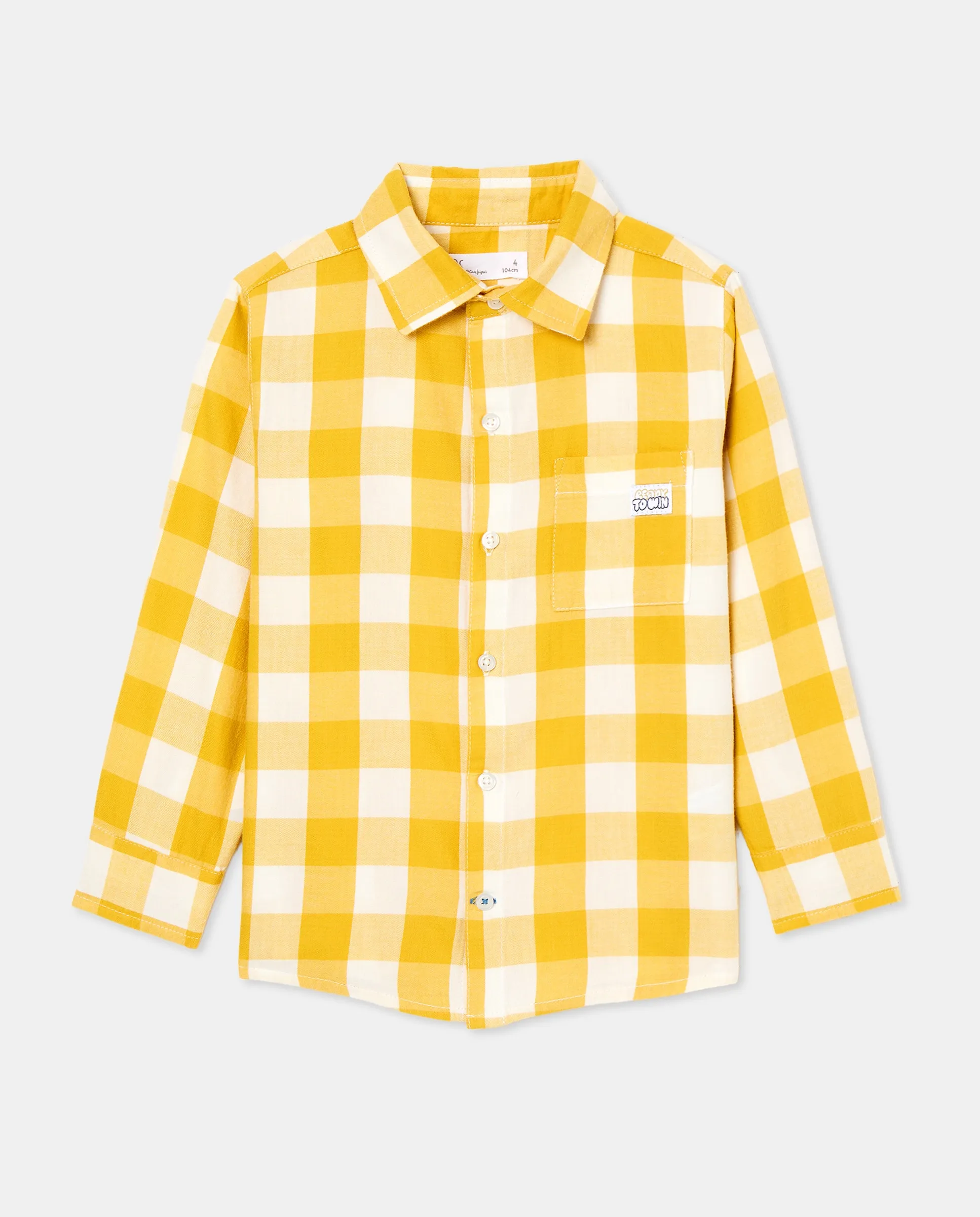 Детская фланелевая рубашка с длинным рукавом в клетку Kids El Corte Inglés, желтый
Детская фланелевая рубашка с длинным рукавом в клетку Kids El Corte Inglés, желтый