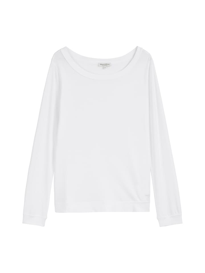 Marc O'Polo Белая футболка с длинными рукавами, стандартного кроя
Marc O'Polo Белая футболка с длинными рукавами, стандартного кроя