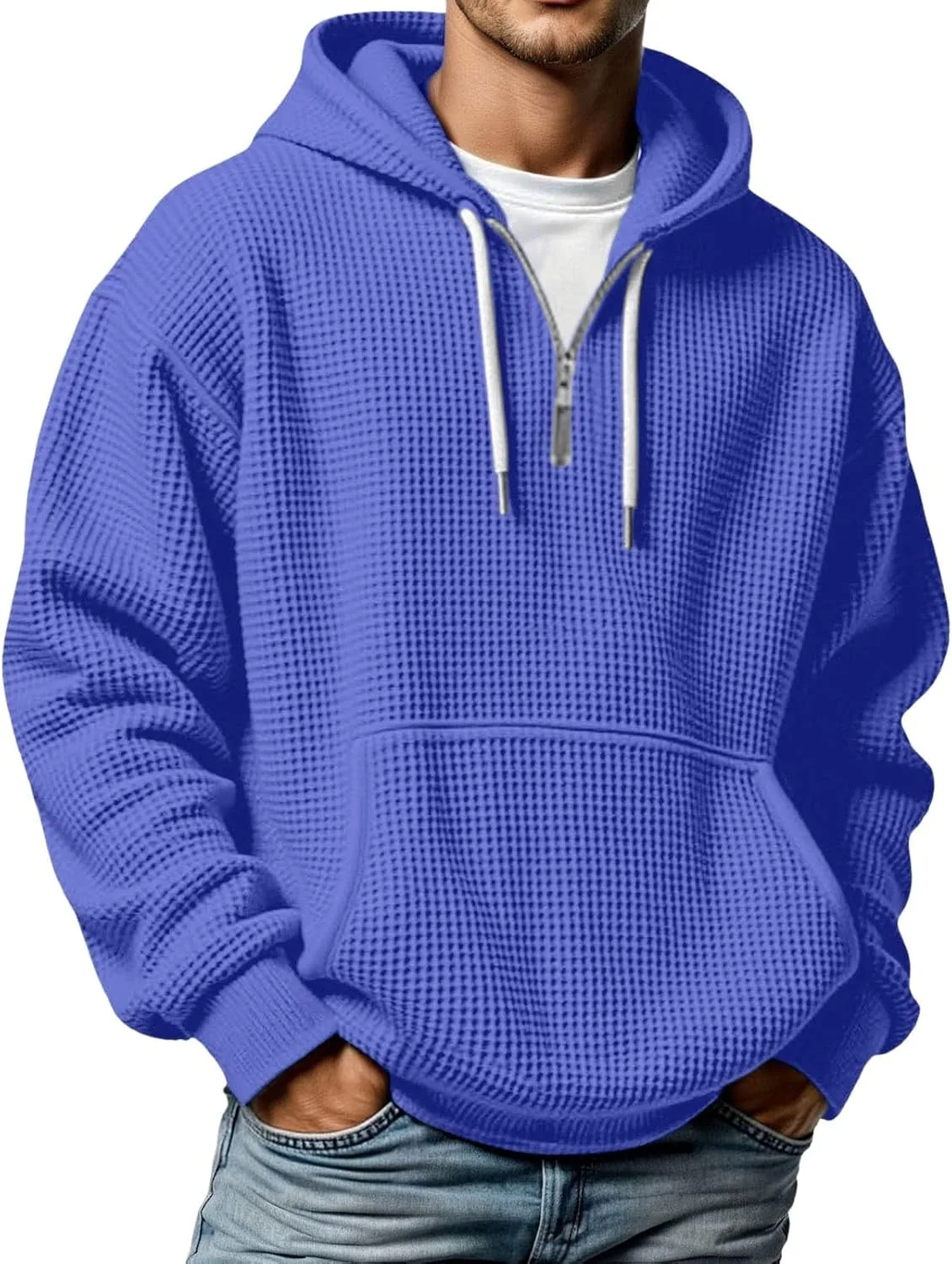 Мужская худи с капюшоном на молнии и карманами, Oversized Loose Fit Drymnoc
Мужская худи с капюшоном на молнии и карманами, Oversized Loose Fit Drymnoc