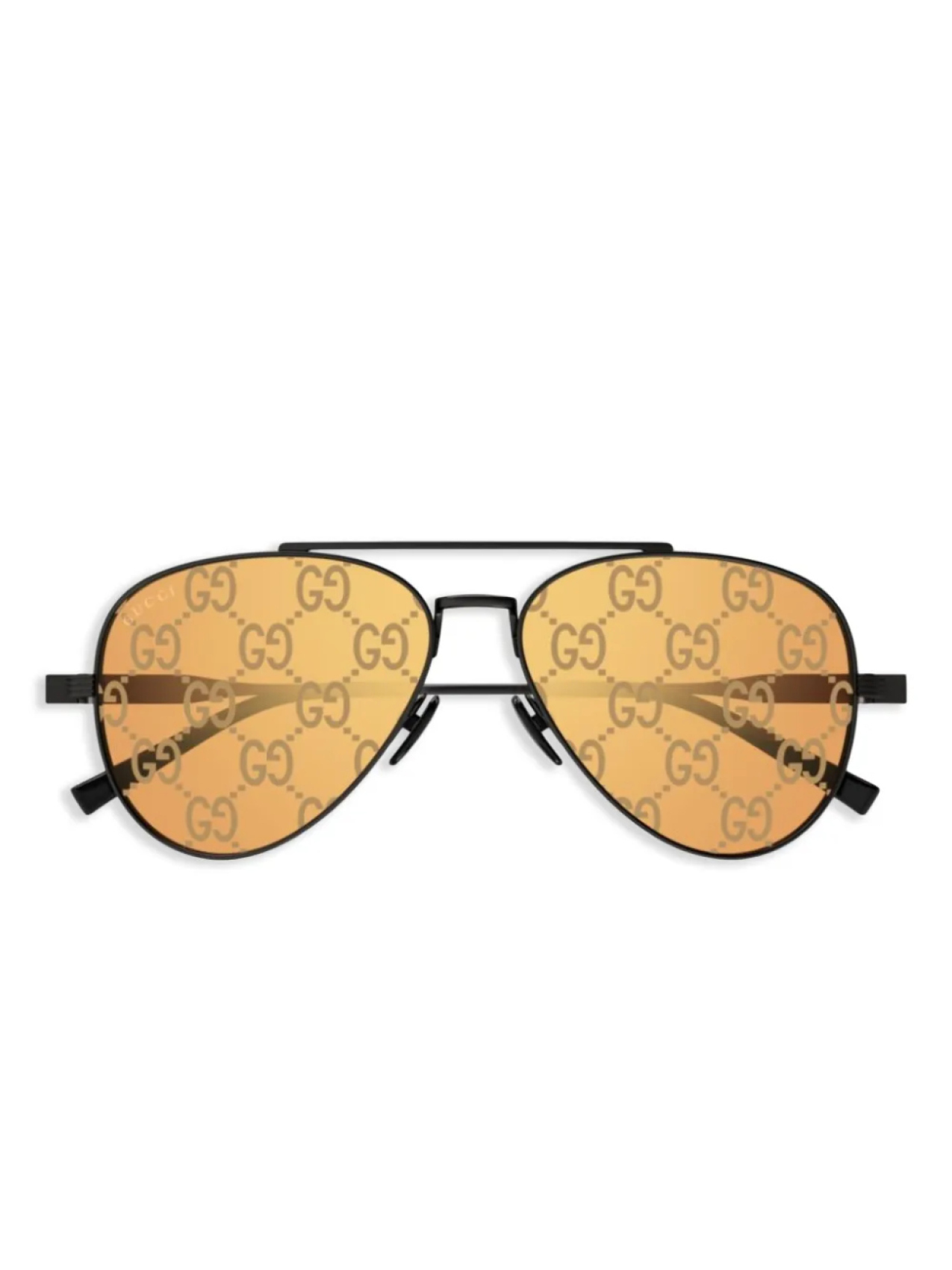 Солнцезащитные очки-пилоты Gucci Eyewear, черный 
Солнцезащитные очки-пилоты Gucci Eyewear, черный