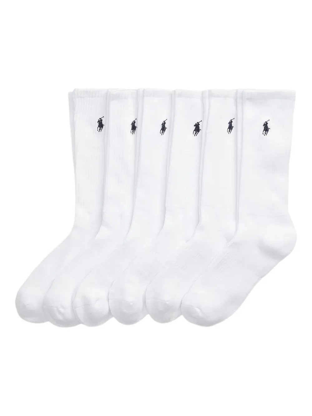Комплект из шести пар носков POLO RALPH LAUREN, белый 
Комплект из шести пар носков POLO RALPH LAUREN, белый