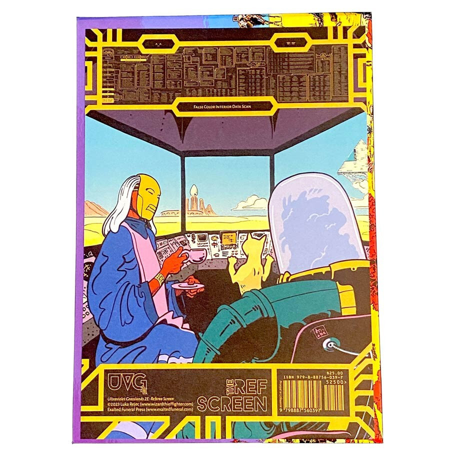 Ролевая игра Exalted Funeral Press Ultraviolet Grasslands 2E RPG: Referee's Screen
Ролевая игра Exalted Funeral Press Ultraviolet Grasslands 2E RPG: Referee's Screen