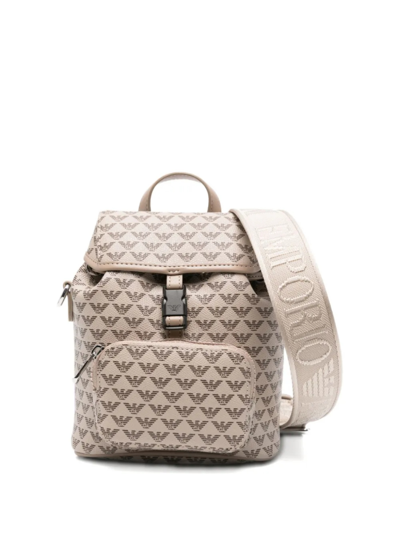 Рюкзак с завязками и мотивом орла Emporio Armani Kids, коричневый 
Рюкзак с завязками и мотивом орла Emporio Armani Kids, коричневый