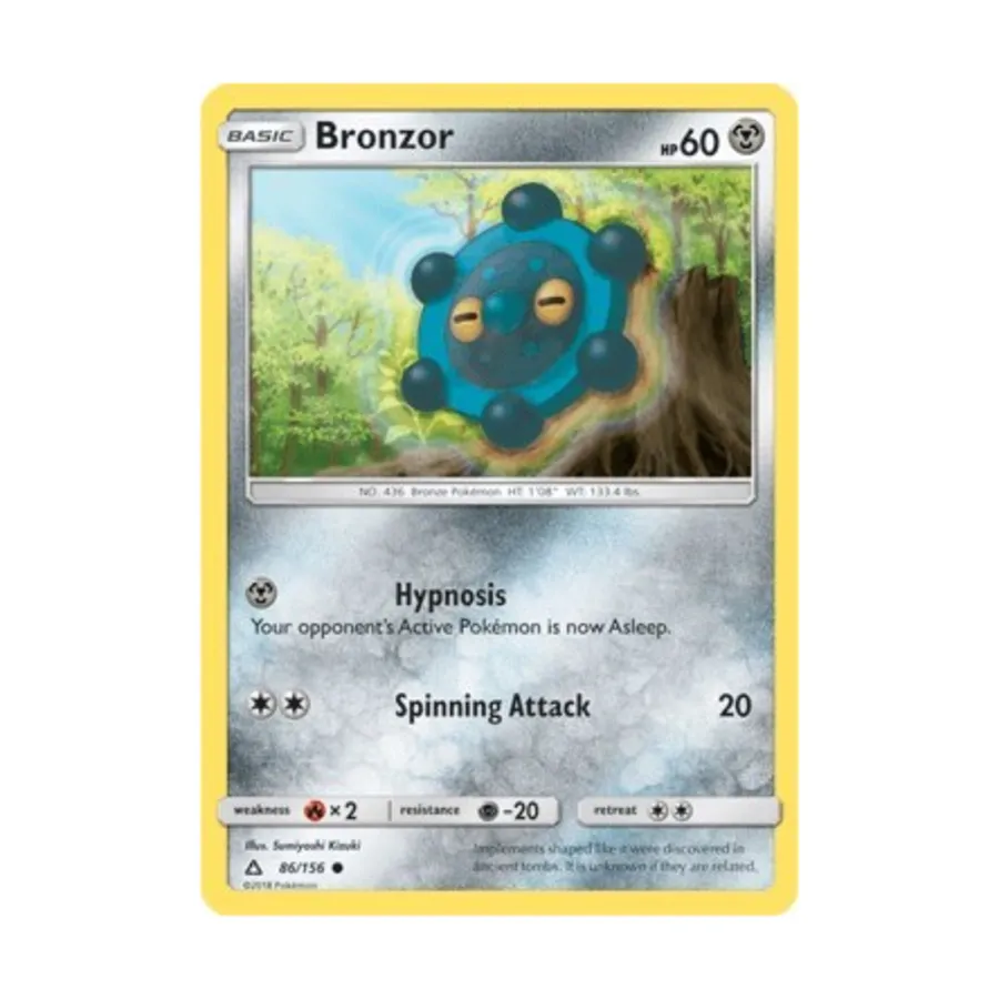 CCG Бронзор (К) #86, Pokemon - Sun & Moon - Ultra Prism - Singles
CCG Бронзор (К) #86, Pokemon - Sun & Moon - Ultra Prism - Singles