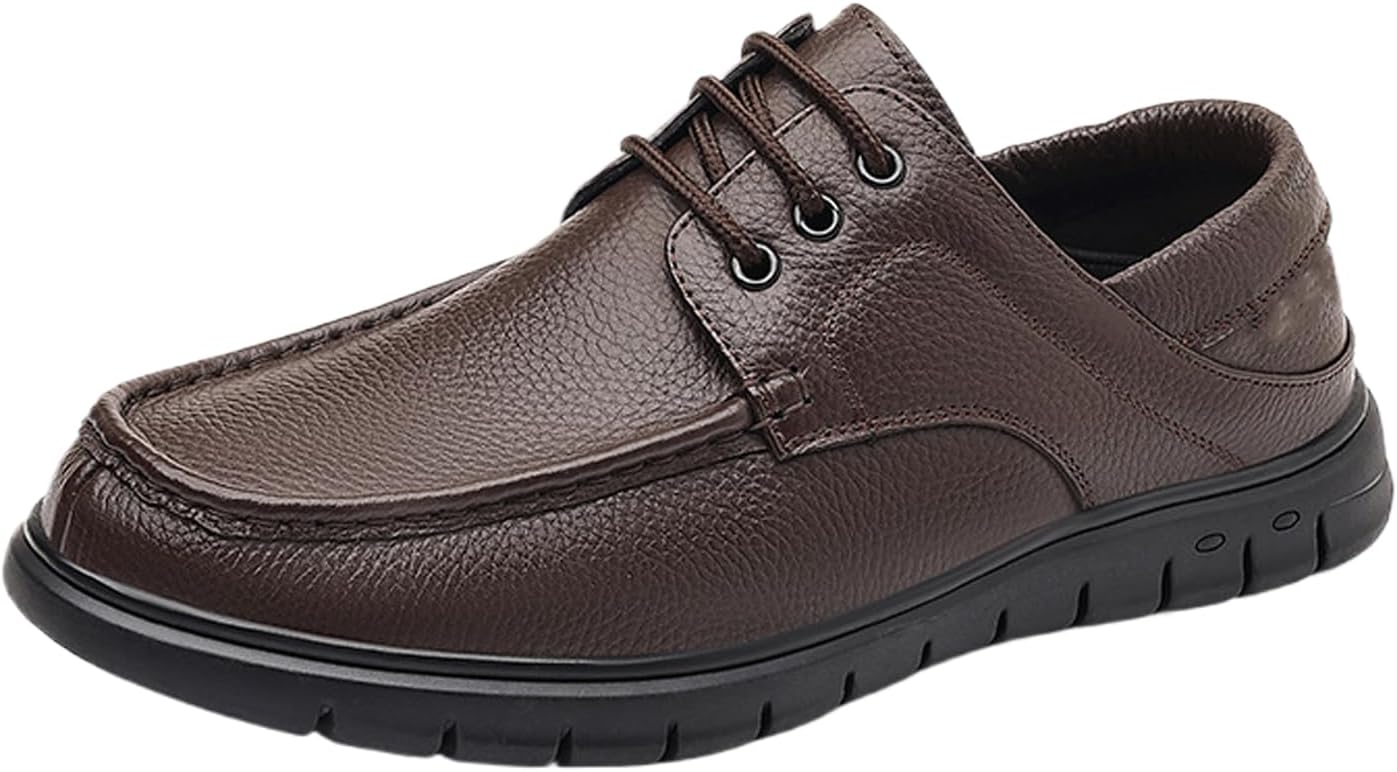 Мужские кожаные повседневные лоферы с плоской подошвой и шнуровкой, винтажные, с круглым носком, мягкой подошвой, противоскользящие, для работы, бизнеса, вождения и прогулок Fifilapin, коричневый
Мужские кожаные повседневные лоферы с плоской подошвой и шнуровкой, винтажные, с круглым носком, мягкой подошвой, противоскользящие, для работы, бизнеса, вождения и прогулок Fifilapin, коричневый