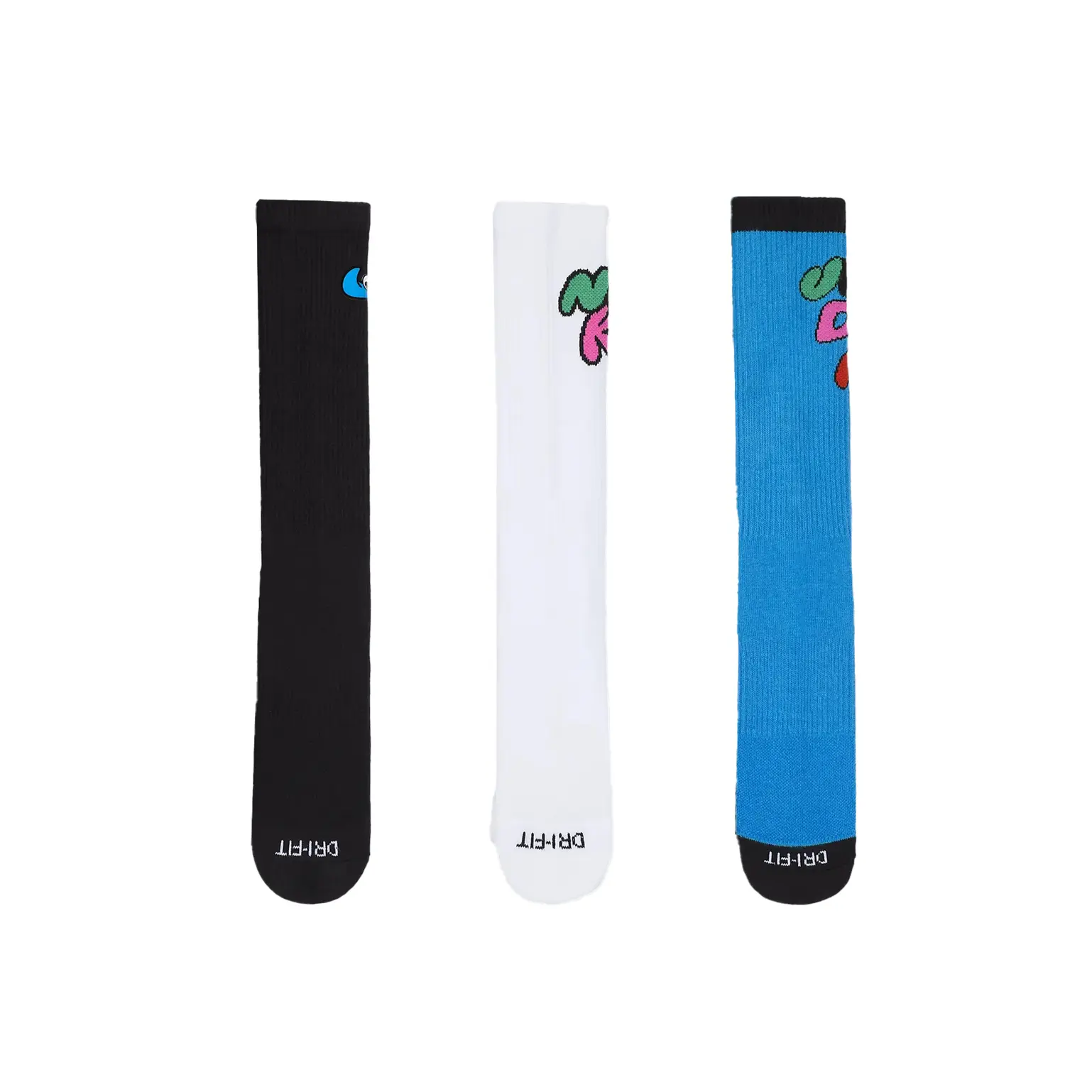 Dri-FIT Повседневные Носки До Середины Икры Унисекс 3 Пары Nike, 3 Пары (Черный/Белый/Синий)
Dri-FIT Повседневные Носки До Середины Икры Унисекс 3 Пары Nike, 3 Пары (Черный/Белый/Синий)