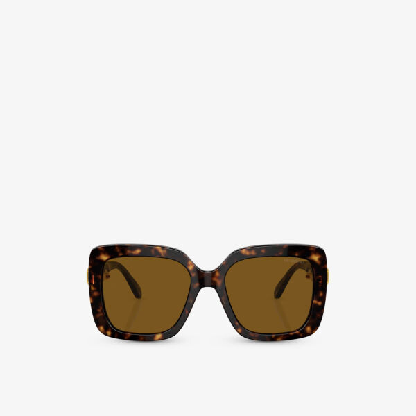 Солнцезащитные очки SK6001 в квадратной оправе из ацетата черепаховой расцветки Swarovski, коричневый 
Солнцезащитные очки SK6001 в квадратной оправе из ацетата черепаховой расцветки Swarovski, коричневый