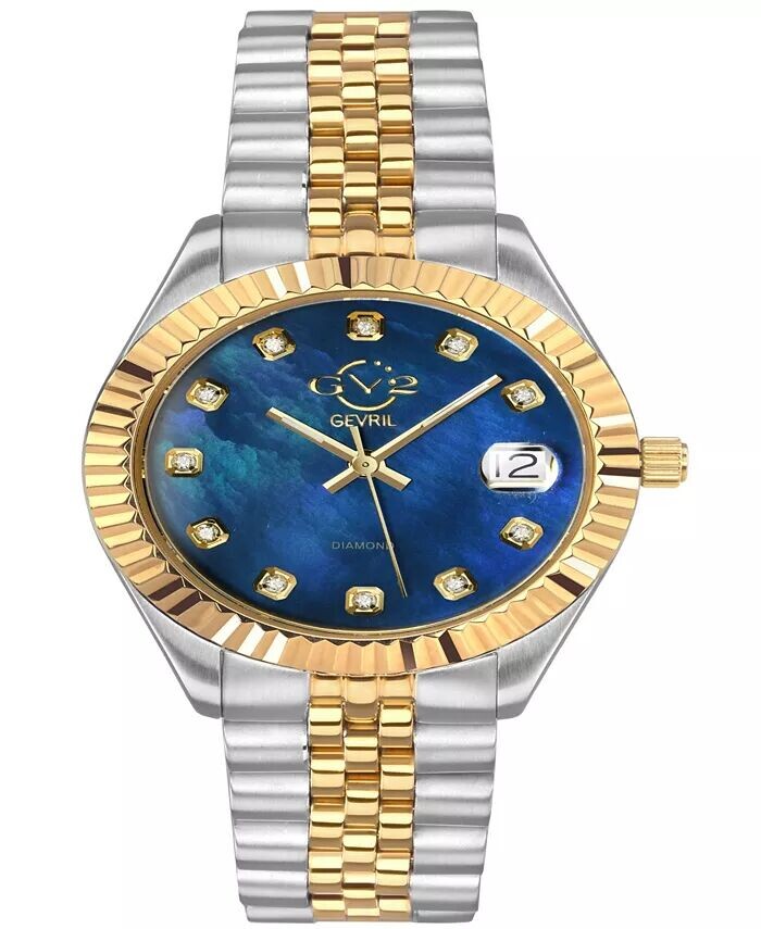 Женские часы Неаполь, швейцарские кварцевые двухцветные часы-браслет из нержавеющей стали, 34 мм Gevril, мультиколор
Женские часы Неаполь, швейцарские кварцевые двухцветные часы-браслет из нержавеющей стали, 34 мм Gevril, мультиколор