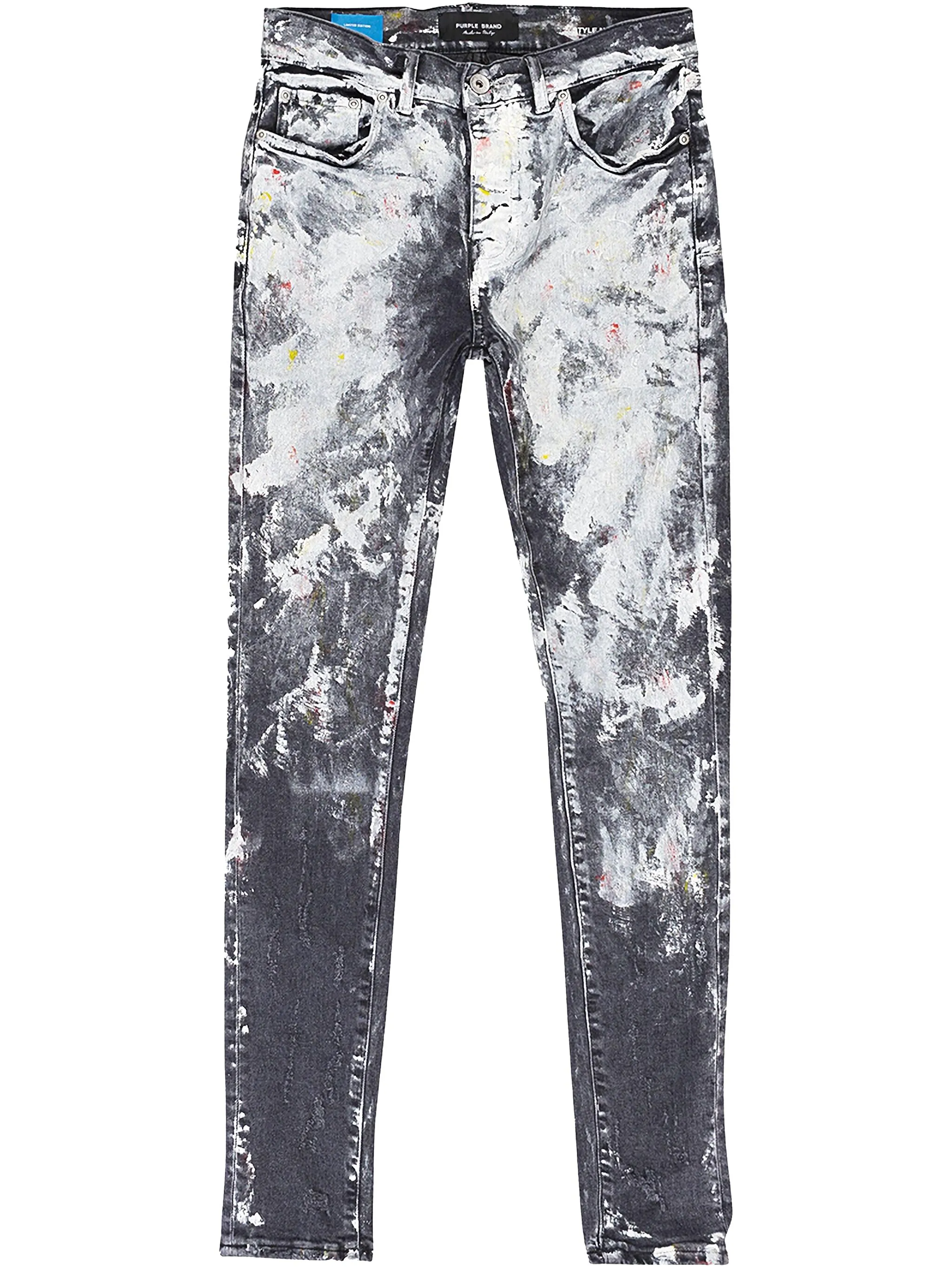 Джинсы с эффектом разбрызганной краски Purple Brand, серый
Джинсы с эффектом разбрызганной краски Purple Brand, серый