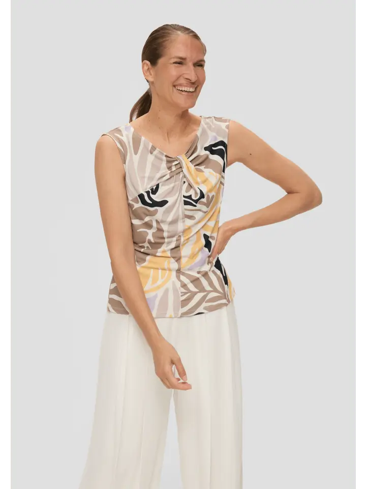 Футболка sOliver BLACK LABEL ärmellos, цвет creme-mehrfarbig
Футболка sOliver BLACK LABEL ärmellos, цвет creme-mehrfarbig