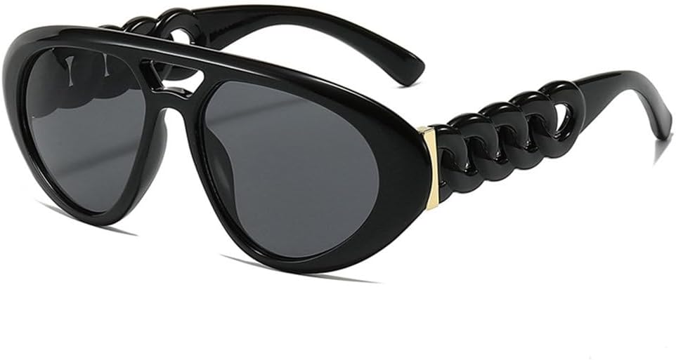 Солнцезащитные очки с двойной перемычкой большого размера для женщин, винтажные желто-оранжевые солнцезащитные очки для мужчин, модные очки с защитой от УФ-излучения UV400 TYUVIVO, Black-black
Солнцезащитные очки с двойной перемычкой большого размера для женщин, винтажные желто-оранжевые солнцезащитные очки для мужчин, модные очки с защитой от УФ-излучения UV400 TYUVIVO, Black-black