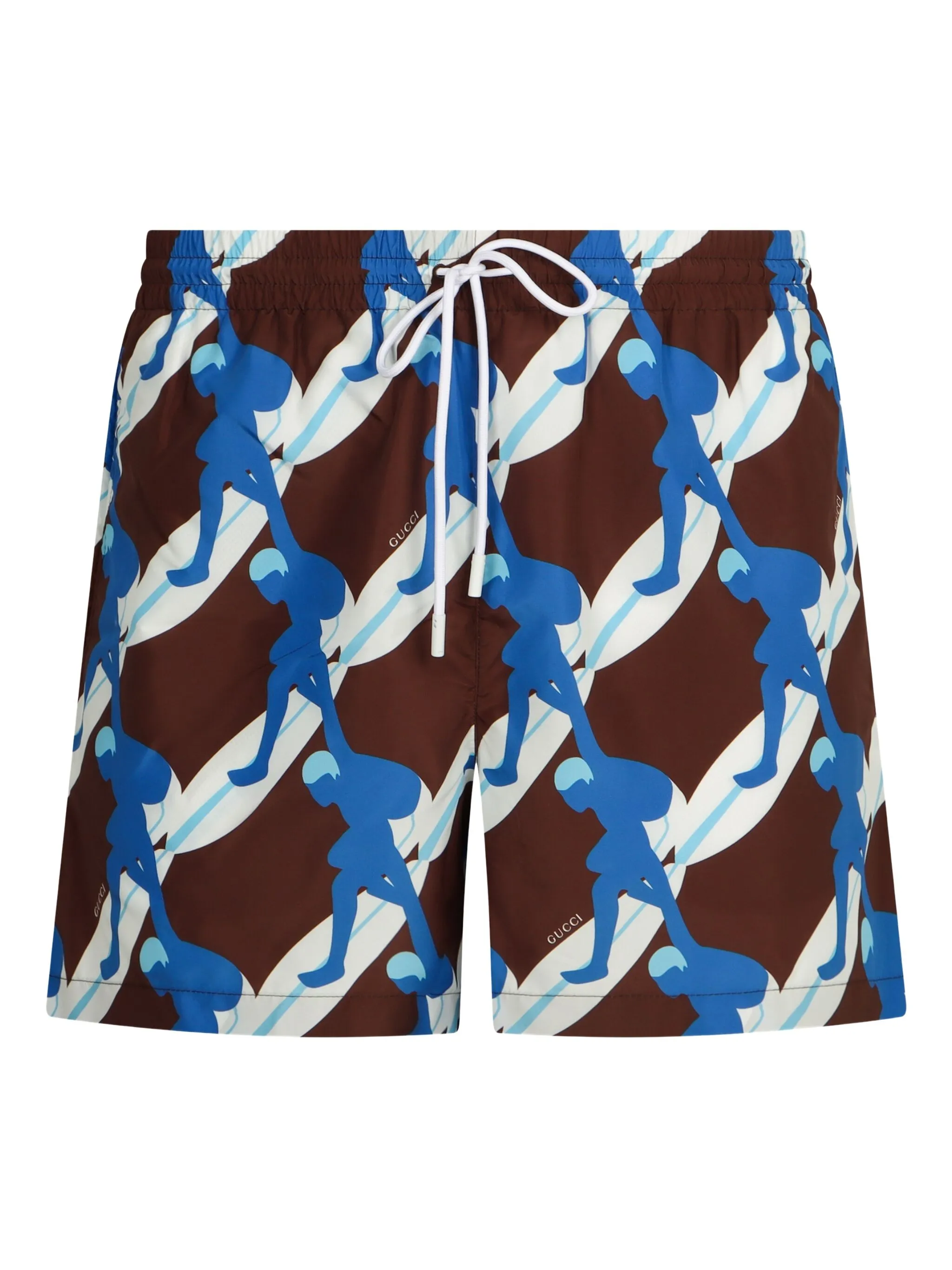 Плавки-шорты с принтом Gucci, коричневый
Плавки-шорты с принтом Gucci, коричневый