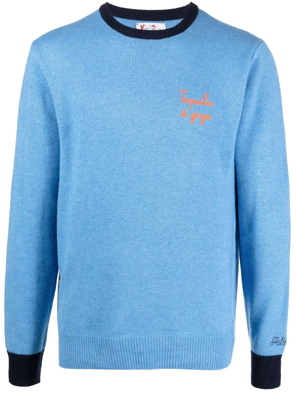 Джемпер с вышитой надписью MC2 SAINT BARTH, синий
Джемпер с вышитой надписью MC2 SAINT BARTH, синий