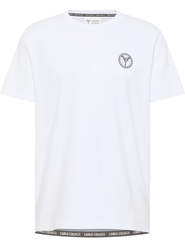 Футболка Carlo Colucci, белый 
Футболка Carlo Colucci, белый