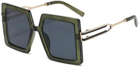 Модные большие квадратные солнцезащитные очки для мужчин, трендовые градиентные оттенки UV400 для женщин, ретро-очки оранжевого и шампанского цвета MTZJH, Green Grey
Модные большие квадратные солнцезащитные очки для мужчин, трендовые градиентные оттенки UV400 для женщин, ретро-очки оранжевого и шампанского цвета MTZJH, Green Grey