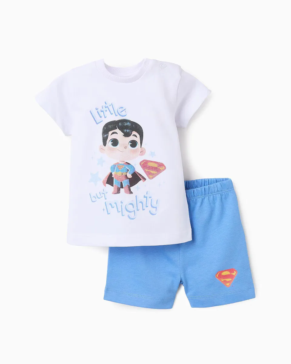 Детская пижама для мальчика, короткая, в бело-голубой гамме Zippy, белый
Детская пижама для мальчика, короткая, в бело-голубой гамме Zippy, белый