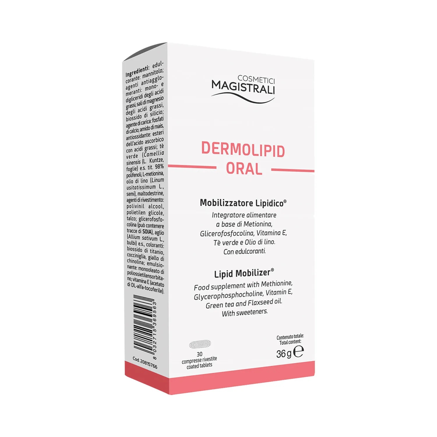 Master Cosmetics Dermolipid Oral 30 таблеток-мобилизатор липидов Cosmetici Magistrali
Master Cosmetics Dermolipid Oral 30 таблеток-мобилизатор липидов Cosmetici Magistrali