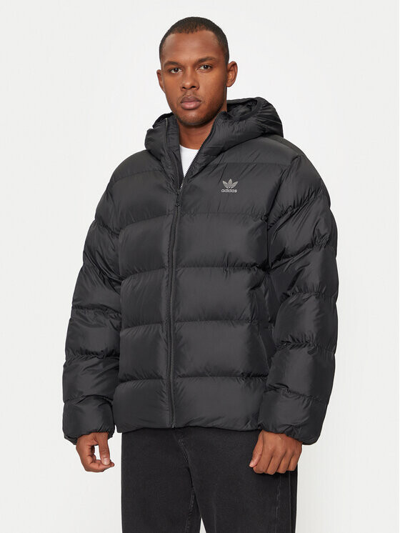 Пуховик стандартного кроя Adidas, черный 
Пуховик стандартного кроя Adidas, черный