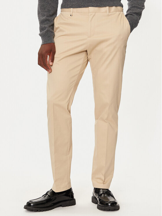 Тканевые брюки узкого кроя Boss, бежевый
Тканевые брюки узкого кроя Boss, бежевый