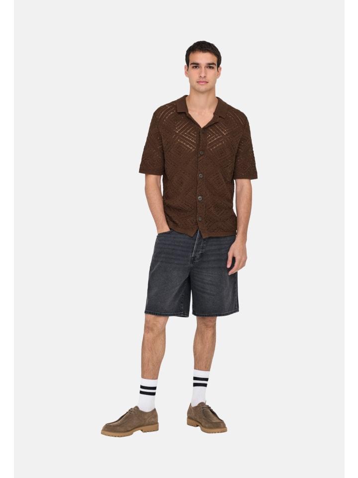 Рубашка Only&Sons, коричневый
Рубашка Only&Sons, коричневый