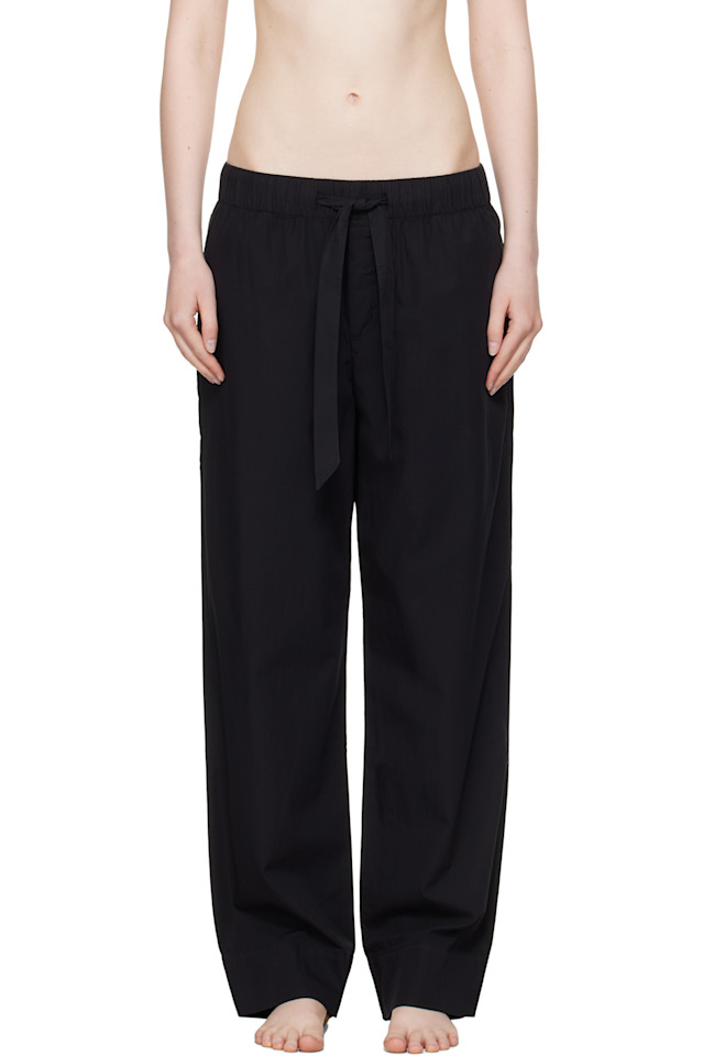 Пижамные брюки из поплина Tekla, черный
Пижамные брюки из поплина Tekla, черный