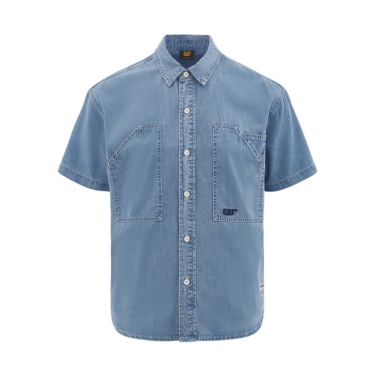 CAT Рубашка SS25 мужская Medium Blue
CAT Рубашка SS25 мужская Medium Blue