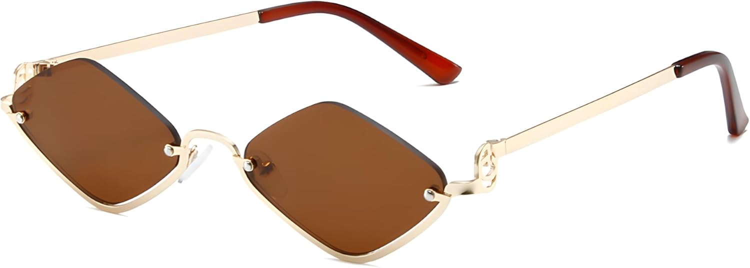 Женские солнцезащитные очки Heptagram Retro Small Metal Sunglasses, асимметричная полуободковая оправа, модные, легкие, узкие, золотистого цвета, защита от ультрафиолета UV400 HEPTAGRAM 7, Gold Frame Brown Lens
Женские солнцезащитные очки Heptagram Retro Small Metal Sunglasses, асимметричная полуободковая оправа, модные, легкие, узкие, золотистого цвета, защита от ультрафиолета UV400 HEPTAGRAM 7, Gold Frame Brown Lens