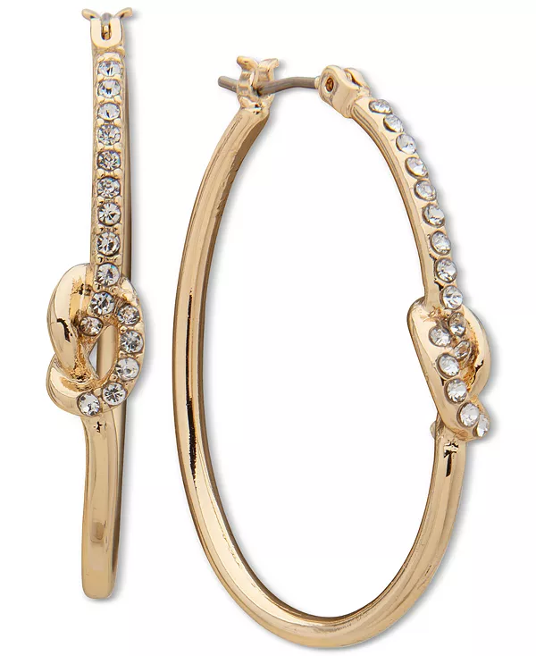 Серьги-Кольца с узелками золотистого оттенка, средние, 1,35 дюйма Anne Klein, crystal
Серьги-Кольца с узелками золотистого оттенка, средние, 1,35 дюйма Anne Klein, crystal