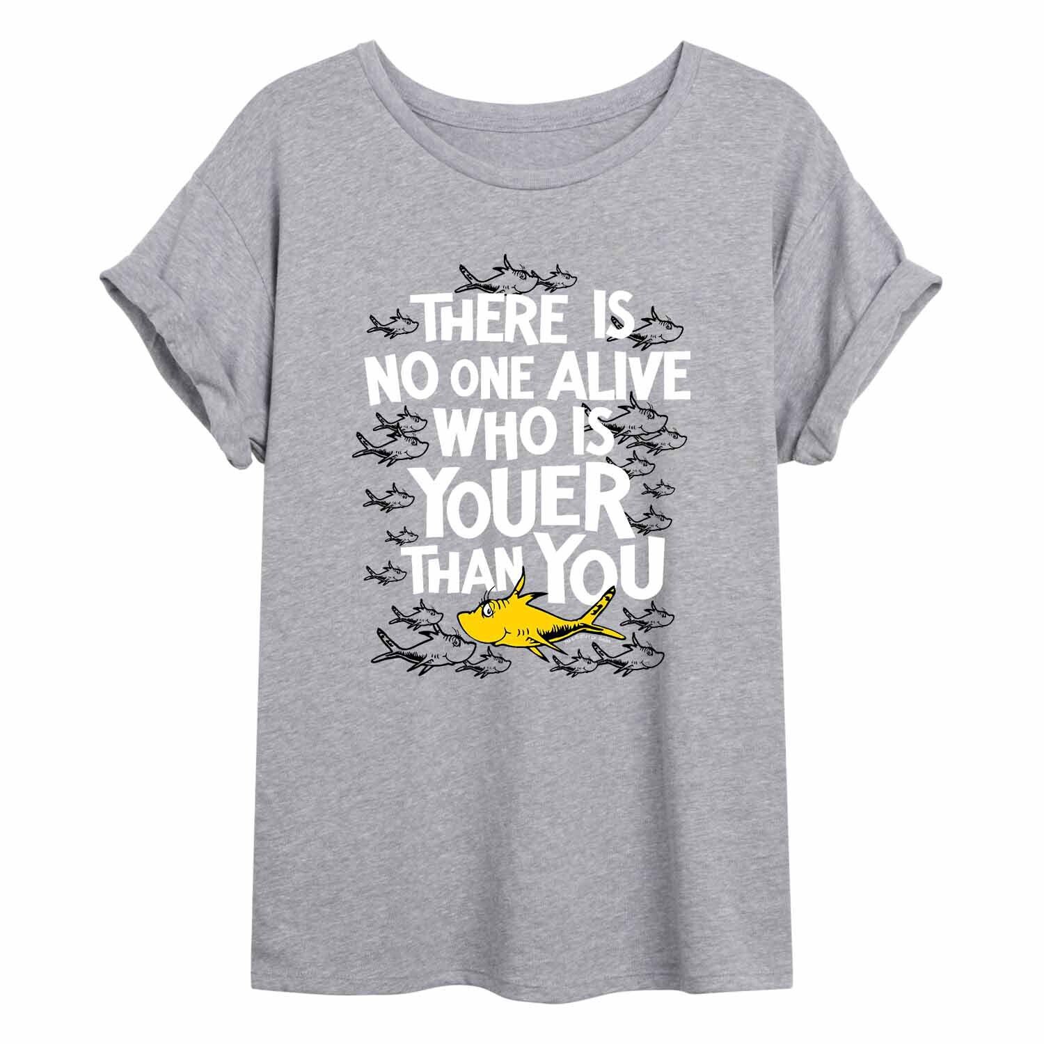 Юниорская футболка с струящимся рисунком Dr. Seuss Youer Fish Licensed Character
Юниорская футболка с струящимся рисунком Dr. Seuss Youer Fish Licensed Character