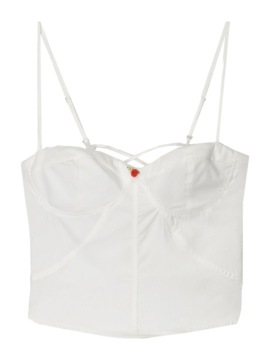 Топ Bershka, белый
Топ Bershka, белый