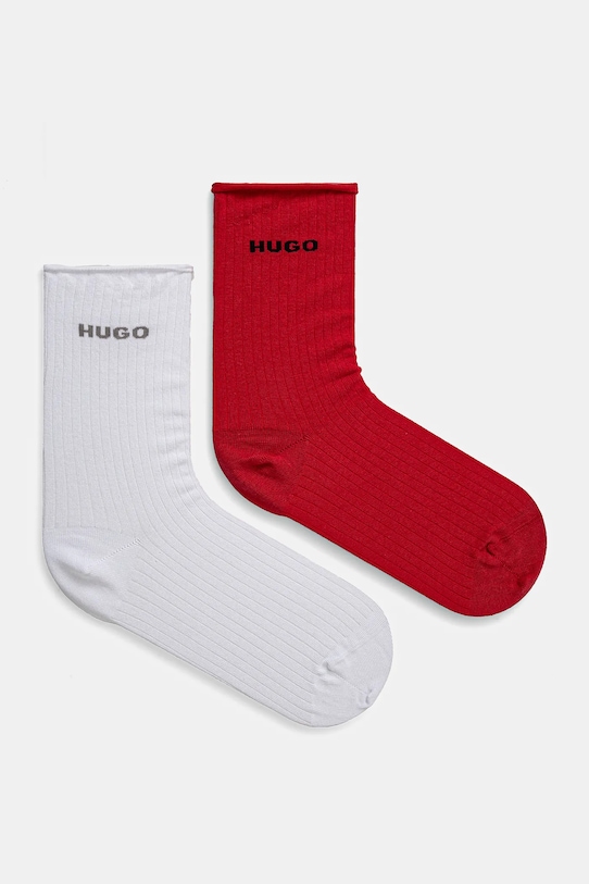 Носки 2 пары Hugo, красный 
Носки 2 пары Hugo, красный
