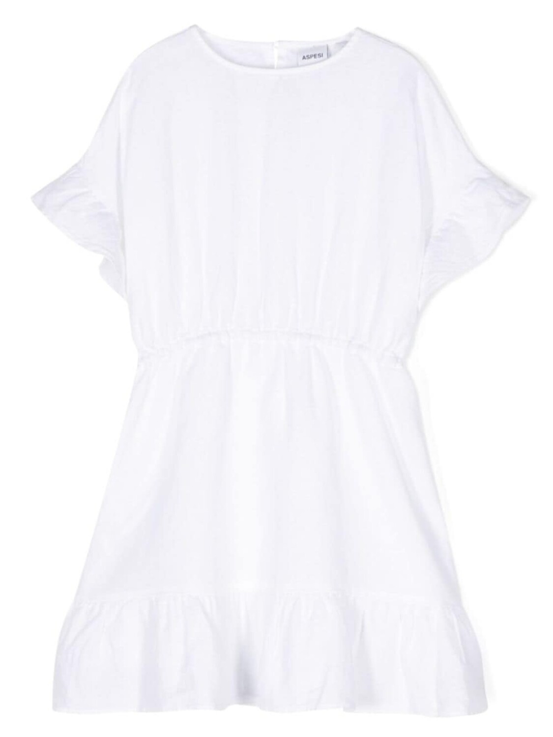 Платье мини с оборками Aspesi Kids, белый
Платье мини с оборками Aspesi Kids, белый