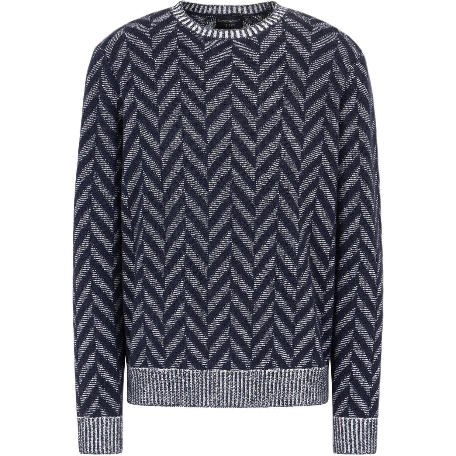 Свитер с узором «елочка» EMPORIO ARMANI, синий
Свитер с узором «елочка» EMPORIO ARMANI, синий