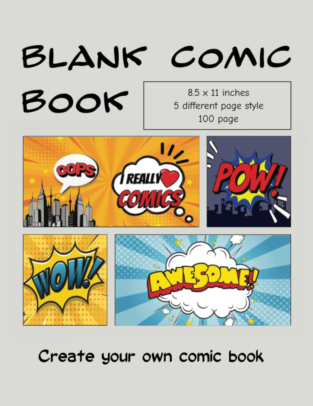 Paperback Cover Blank Comic Book: 100 pages blank comic book (Independently published)
Paperback Cover Blank Comic Book: 100 pages blank comic book (Independently published)