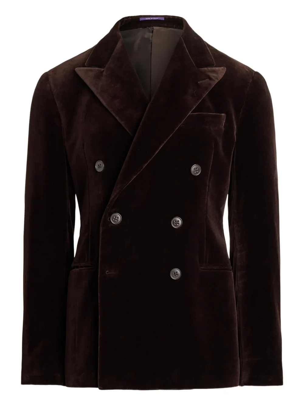 Двубортный бархатный пиджак Ralph Lauren Purple Label, коричневый
Двубортный бархатный пиджак Ralph Lauren Purple Label, коричневый
