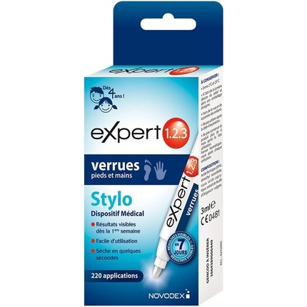 Expert 1.2.3 Ручка от бородавок на ногах и руках 3 мл Novodex
Expert 1.2.3 Ручка от бородавок на ногах и руках 3 мл Novodex