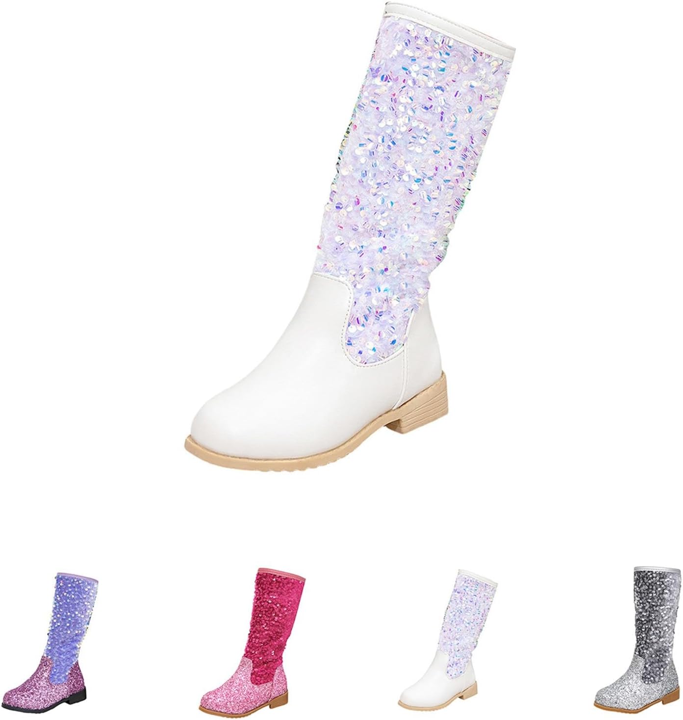 Зимние сапоги для девочек 2025 года, зимняя мода, вестерн, блестящие, до колена, уличные, с пайетками, туфли для верховой езды, с боковой молнией Generic, белый
Зимние сапоги для девочек 2025 года, зимняя мода, вестерн, блестящие, до колена, уличные, с пайетками, туфли для верховой езды, с боковой молнией Generic, белый