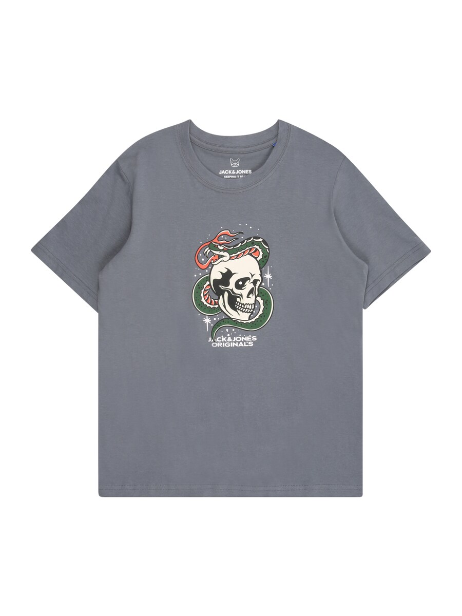 Рубашка Jack & Jones Junior JORAnatomy Skull, базальтовый серый 
Рубашка Jack & Jones Junior JORAnatomy Skull, базальтовый серый