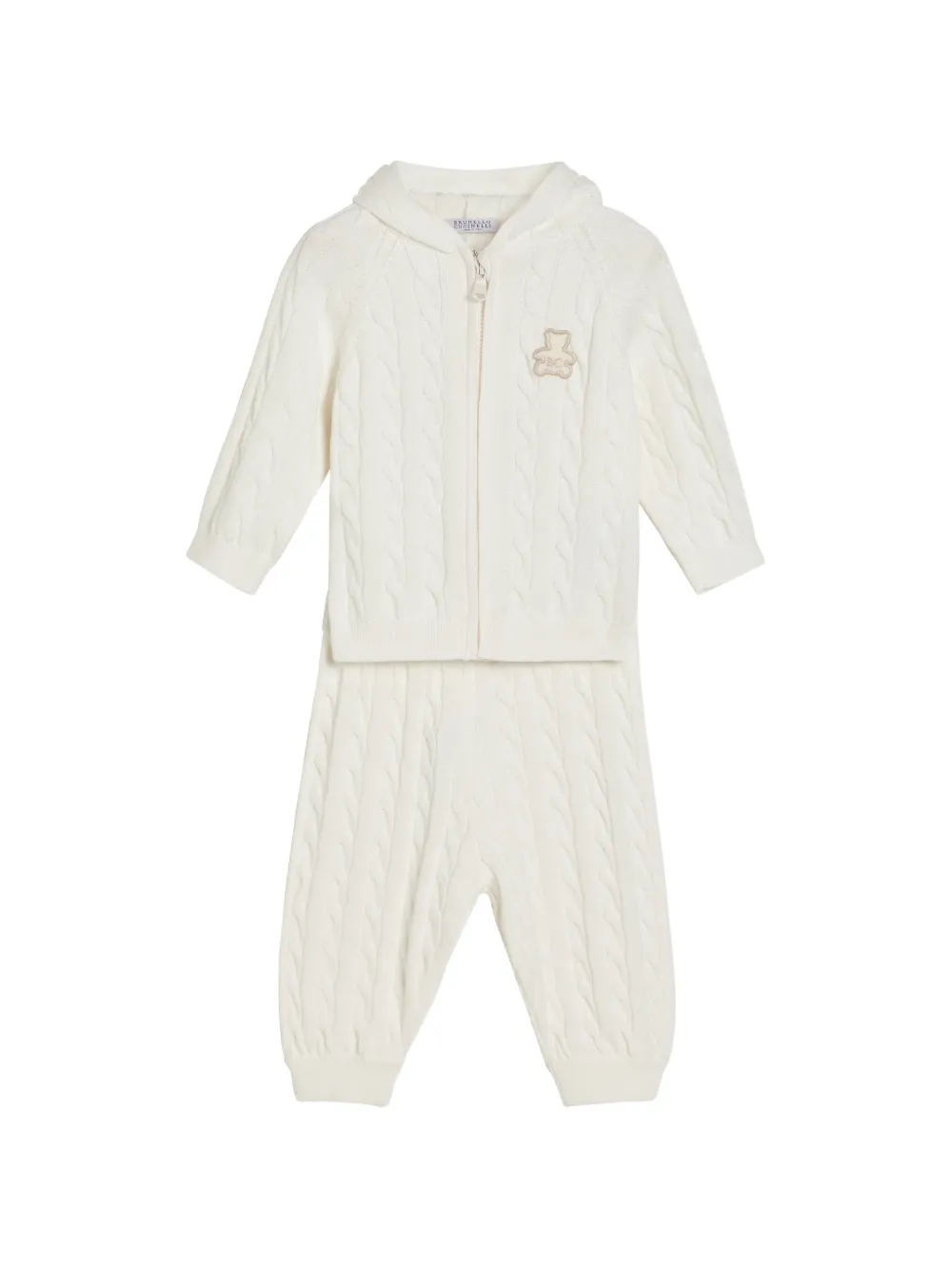 Хлопковый вязаный комплект Baby Bernie Brunello Cucinelli Kids, бежевый
Хлопковый вязаный комплект Baby Bernie Brunello Cucinelli Kids, бежевый