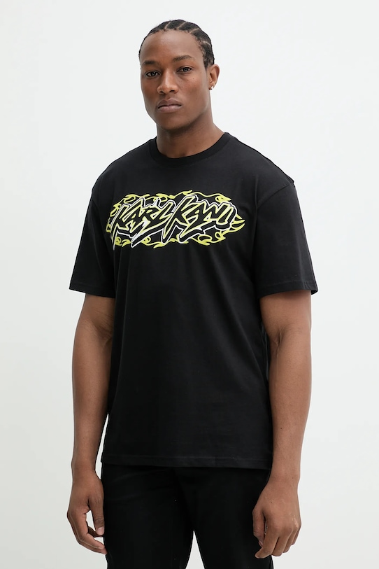 Хлопковая футболка Karl Kani, черный 
Хлопковая футболка Karl Kani, черный