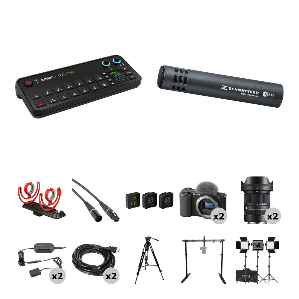 Производственный видеомикшер RODE RODECaster Video 2-Camera Cooking/Unboxing Kit
Производственный видеомикшер RODE RODECaster Video 2-Camera Cooking/Unboxing Kit