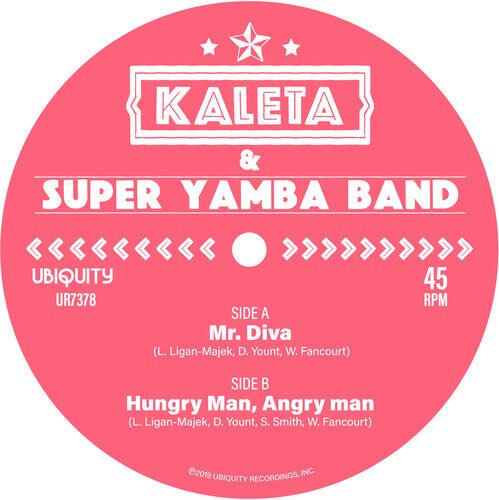Сингл 7" Kaleta & Super Yamba Band: Mr. Diva / Hungry Man Angry Man
Сингл 7" Kaleta & Super Yamba Band: Mr. Diva / Hungry Man Angry Man