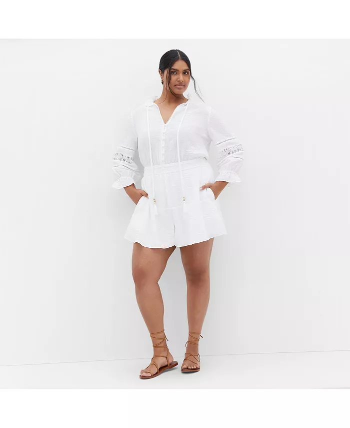 Комбинезон Faye больших размеров CITY CHIC, белый
Комбинезон Faye больших размеров CITY CHIC, белый