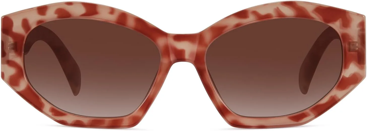 Шестиугольные поляризованные солнцезащитные очки для женщин и мужчин в стиле ретро, модные дизайнерские солнцезащитные очки FZN815 Fozono, Tortoise Tea/Tea
Шестиугольные поляризованные солнцезащитные очки для женщин и мужчин в стиле ретро, модные дизайнерские солнцезащитные очки FZN815 Fozono, Tortoise Tea/Tea