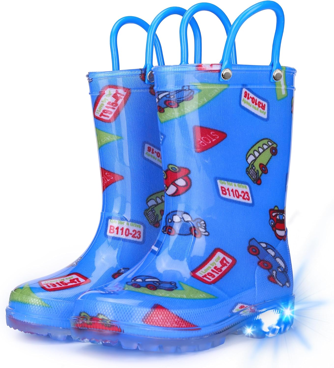 Детские резиновые сапоги Funspread для мальчиков - узорчатые светящиеся сапоги с удобными ручками, легкие водонепроницаемые сапоги (для малышей/младших/старших детей), синий
Детские резиновые сапоги Funspread для мальчиков - узорчатые светящиеся сапоги с удобными ручками, легкие водонепроницаемые сапоги (для малышей/младших/старших детей), синий