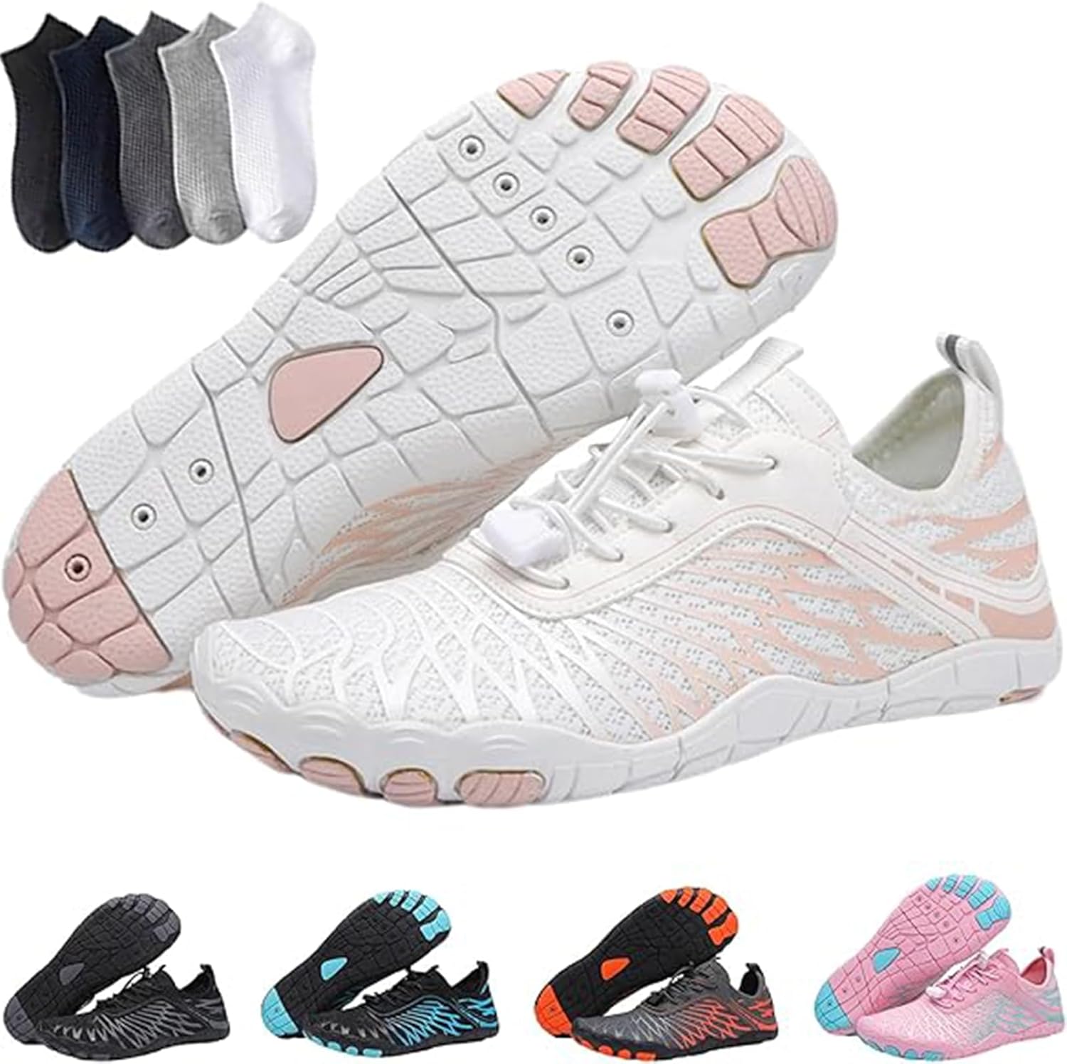 Кроссовки с широкой носочной частью, дышащие, не скользящие, быстросохнущие, для воды, активного отдыха на улице, плавания, бассейна, пляжа, серфинга, прогулок, йоги на воде, реки, унисекс Giltpeak, белый
Кроссовки с широкой носочной частью, дышащие, не скользящие, быстросохнущие, для воды, активного отдыха на улице, плавания, бассейна, пляжа, серфинга, прогулок, йоги на воде, реки, унисекс Giltpeak, белый