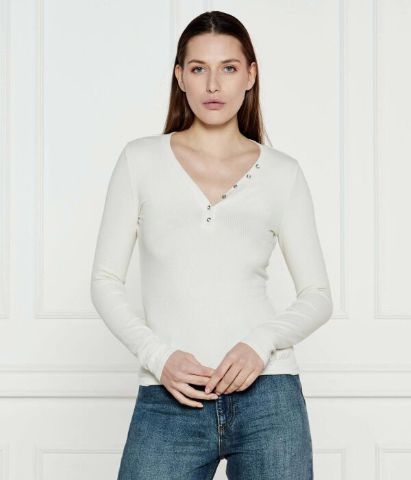 Блузка женская Guess Jeans с v-образным вырезом, экрю
Блузка женская Guess Jeans с v-образным вырезом, экрю